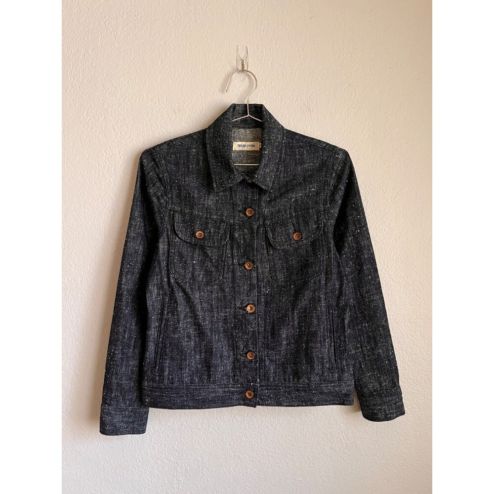 Taylor Stitch Women's The Pacific Jacket in Indigo Silk Denim Size XS